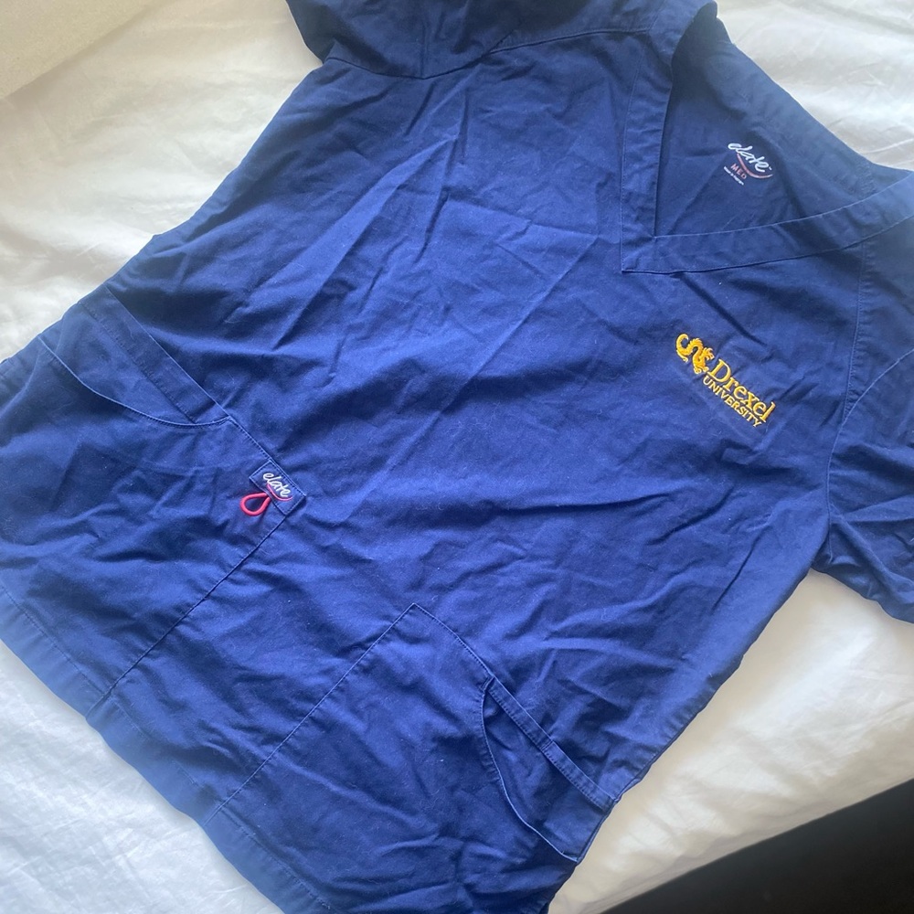 Drexel CNHP Clinical Scrub Top - Size Medium